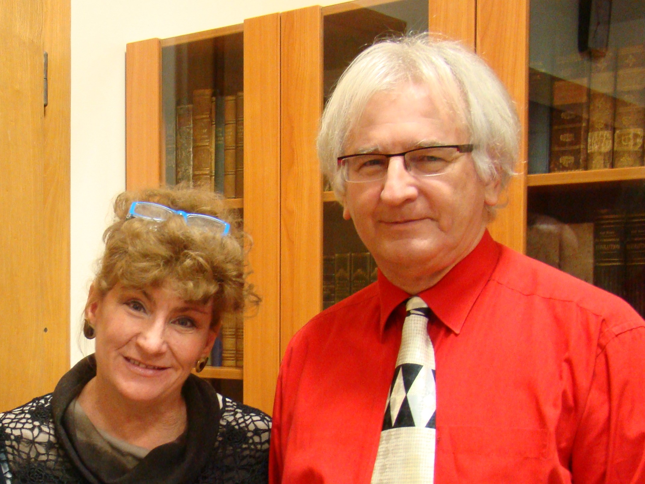 2014.11.07. Harcsás Judit beszélgetőpartneremmel a Győri Könyvszalonban